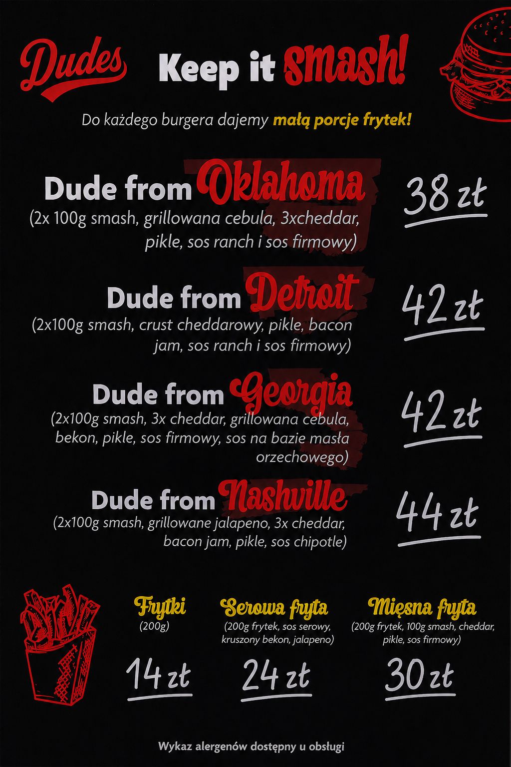 Menu Dudes Soul Food